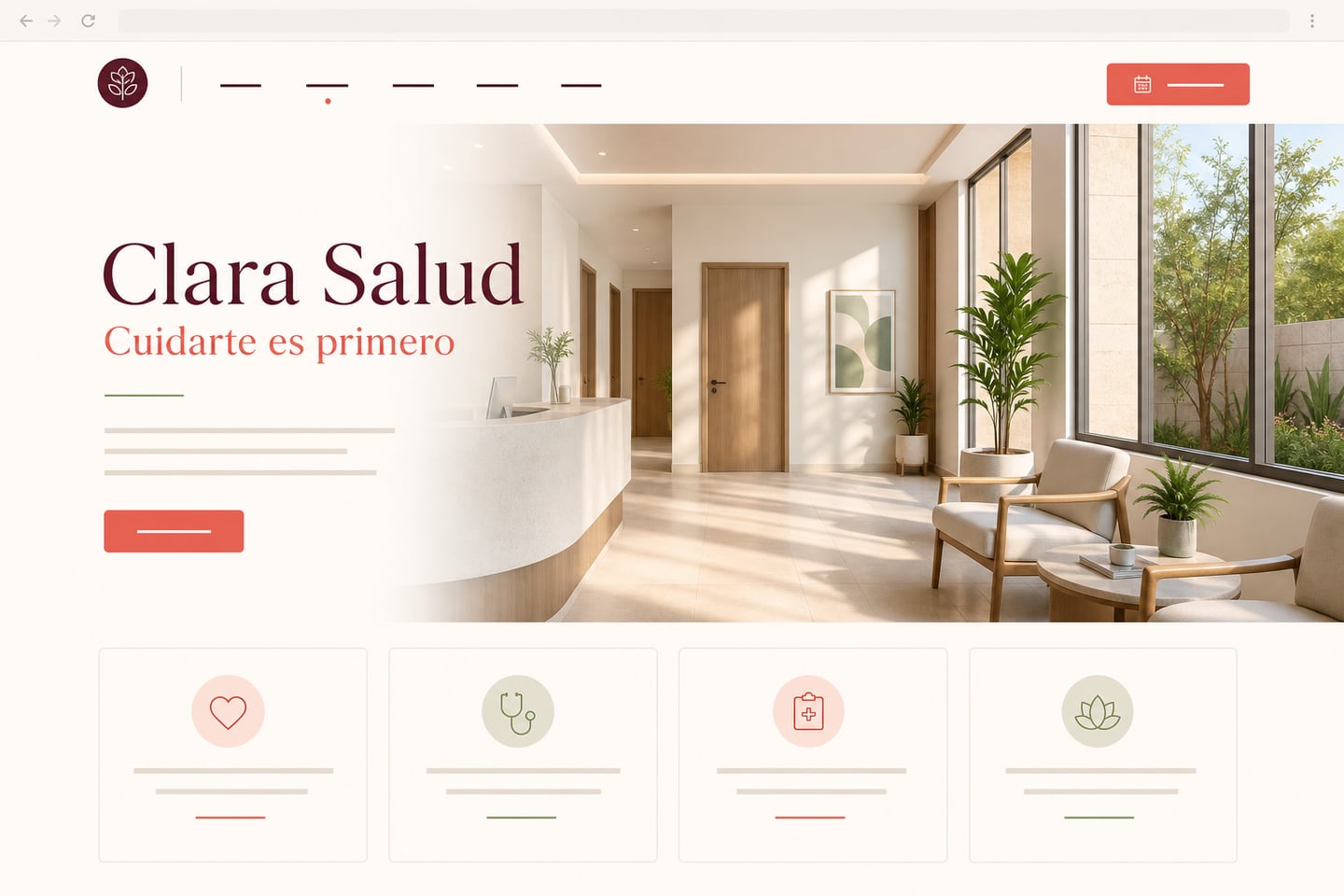 Propuesta conceptual de sitio web para la clínica Clara Salud