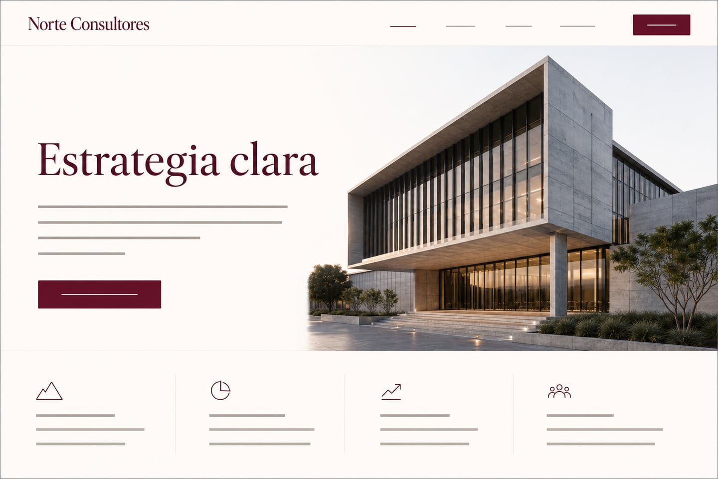 Propuesta conceptual de sitio web para Norte Consultores